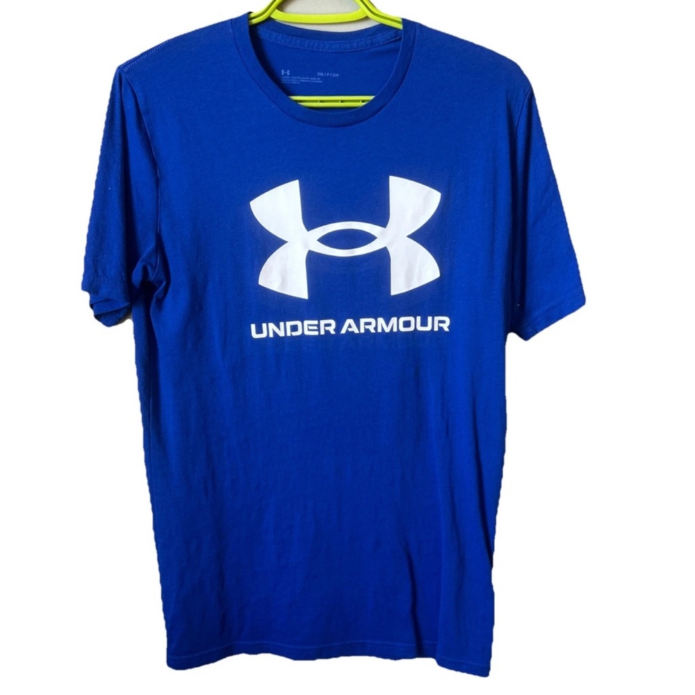 Under Armour Blue Short Sleeve Tee Athletic Performance